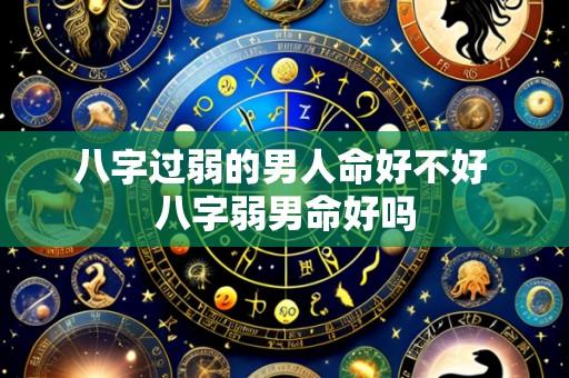 八字过弱的男人命好不好 八字弱男命好吗