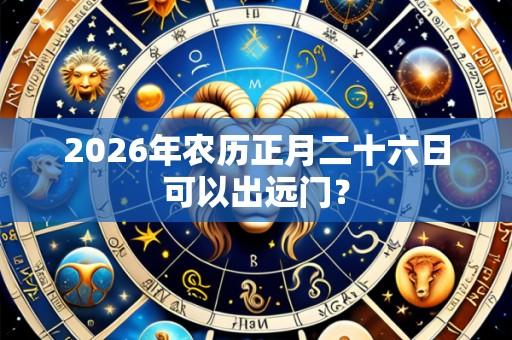 2026年农历正月二十六日可以出远门？
