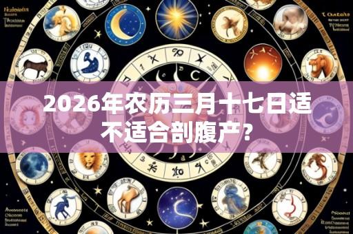 2026年农历三月十七日适不适合剖腹产？