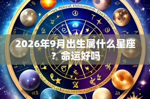 2026年9月出生属什么星座？命运好吗