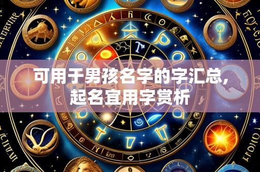 可用于男孩名字的字汇总,起名宜用字赏析