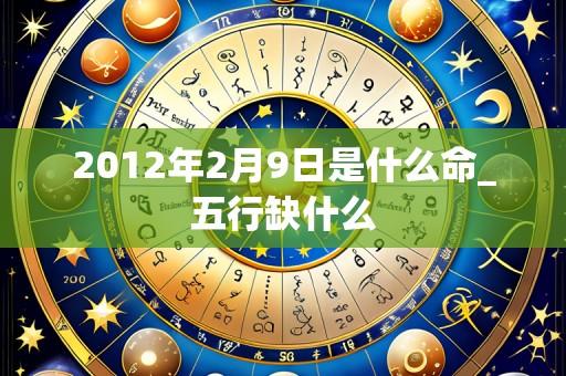 2012年2月9日是什么命_五行缺什么