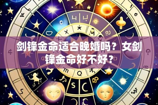 剑锋金命适合晚婚吗?女剑锋金命好不好?