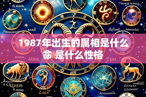 1987年出生的属相是什么命 是什么性格