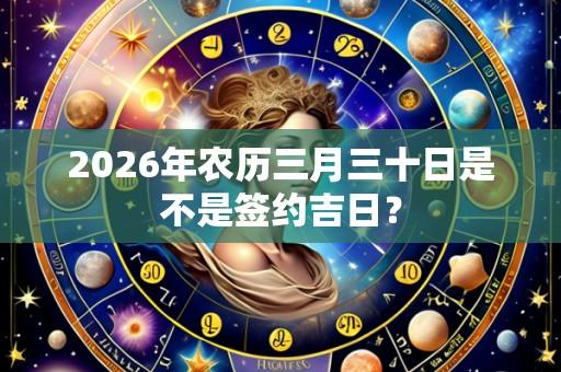 2026年农历三月三十日是不是签约吉日?