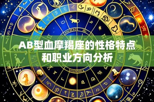 AB型血摩羯座的性格特点和职业方向分析