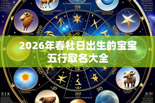 2026年春社日出生的宝宝五行取名大全