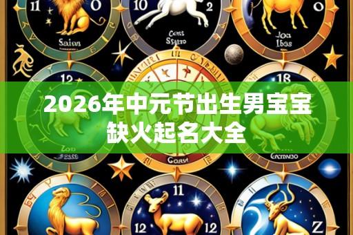 2026年中元节出生男宝宝缺火起名大全