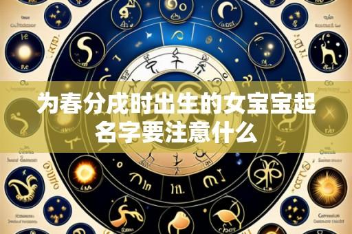 为春分戌时出生的女宝宝起名字要注意什么