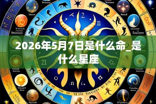 2026年5月7日是什么命_是什么星座