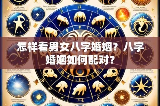 怎样看男女八字婚姻?八字婚姻如何配对?