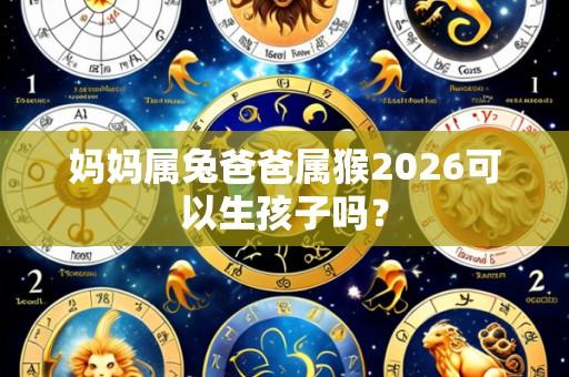 妈妈属兔爸爸属猴2026可以生孩子吗？