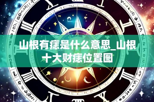 山根有痣是什么意思_山根十大财痣位置图