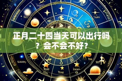 正月二十四当天可以出行吗?会不会不好?