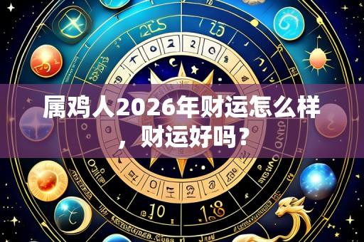 属鸡人2026年财运怎么样,财运好吗?