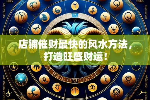 店铺催财最快的风水方法,打造旺盛财运!