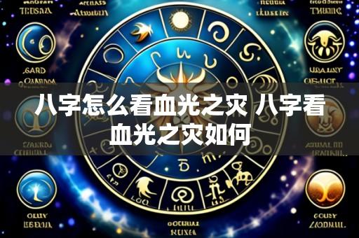 八字怎么看血光之灾 八字看血光之灾如何