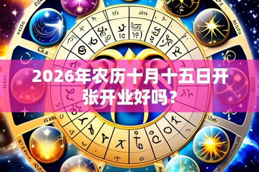 2026年农历十月十五日开张开业好吗?