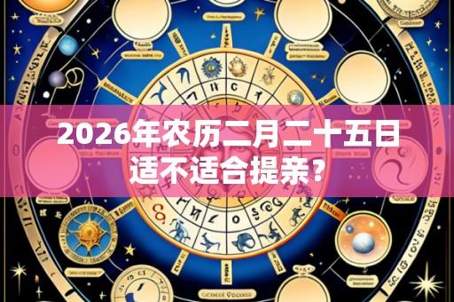 2026年农历二月二十五日适不适合提亲?