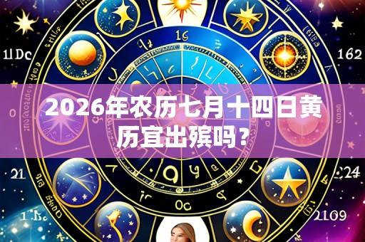 2026年农历七月十四日黄历宜出殡吗?