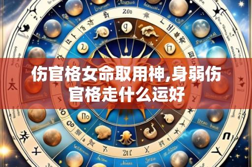 伤官格女命取用神,身弱伤官格走什么运好
