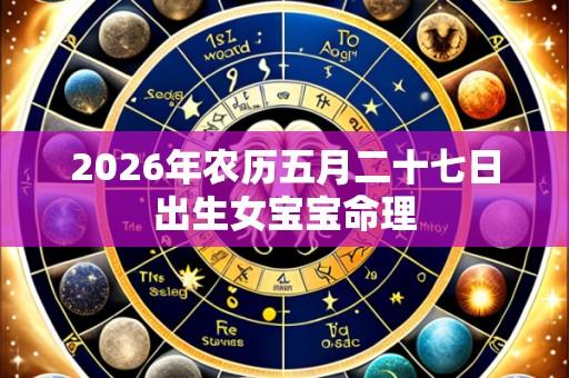 2026年农历五月二十七日出生女宝宝命理