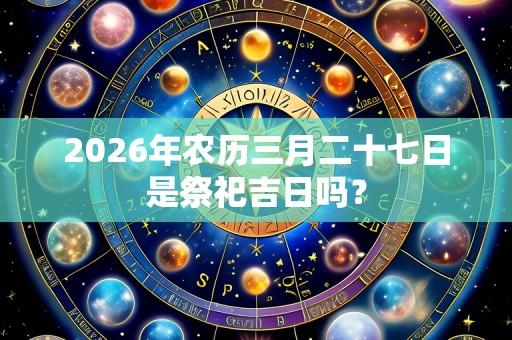 2026年农历三月二十七日是祭祀吉日吗?