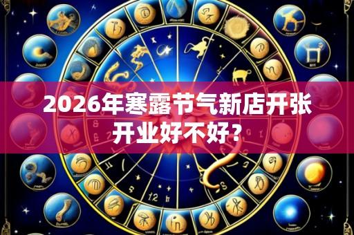 2026年寒露节气新店开张开业好不好?