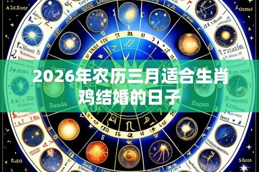 2026年农历三月适合生肖鸡结婚的日子
