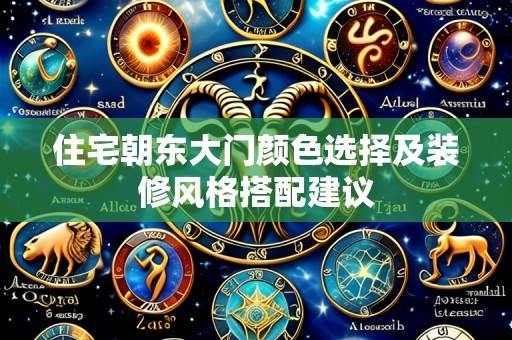 住宅朝东大门颜色选择及装修风格搭配建议