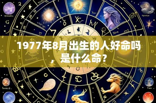 1977年8月出生的人好命吗,是什么命?