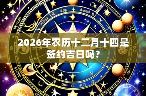 2026年农历十二月十四是签约吉日吗?