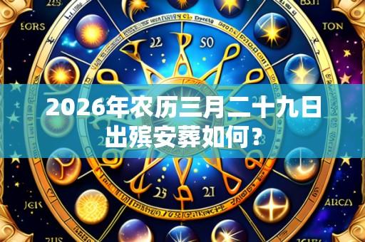 2026年农历三月二十九日出殡安葬如何?