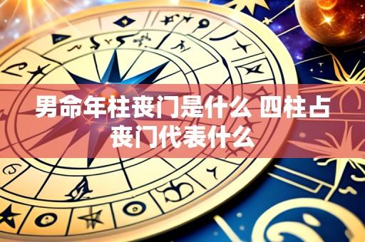 男命年柱丧门是什么 四柱占丧门代表什么