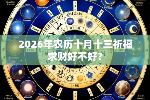 2026年农历十月十三祈福求财好不好?