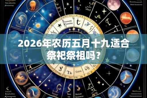 2026年农历五月十九适合祭祀祭祖吗?