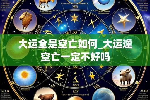 大运全是空亡如何_大运逢空亡一定不好吗