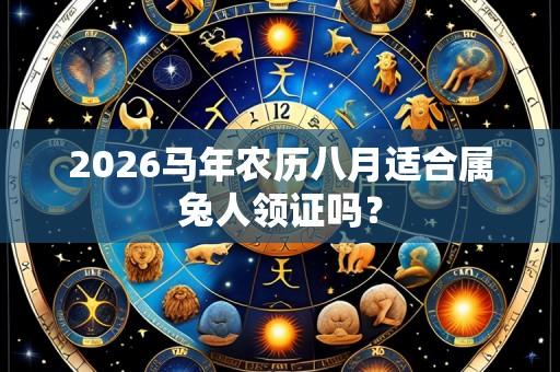 2026马年农历八月适合属兔人领证吗？