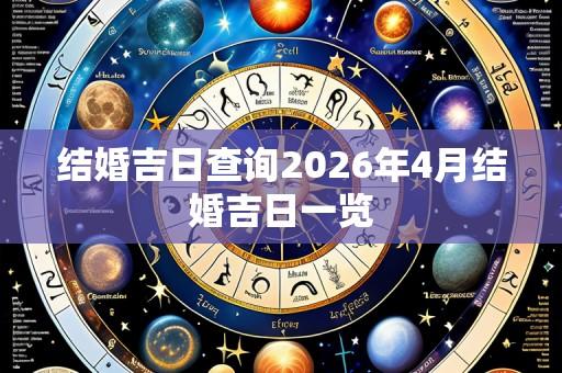 结婚吉日查询2026年4月结婚吉日一览