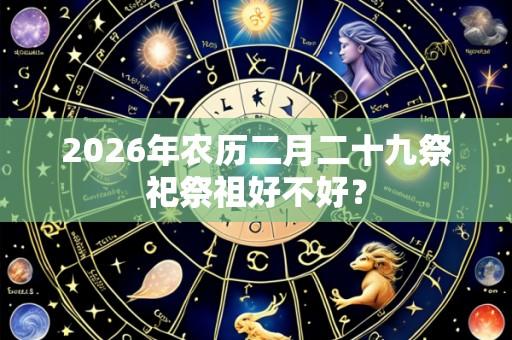 2026年农历二月二十九祭祀祭祖好不好?