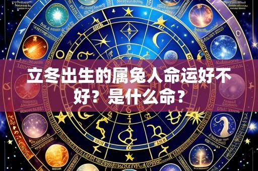 立冬出生的属兔人命运好不好?是什么命?