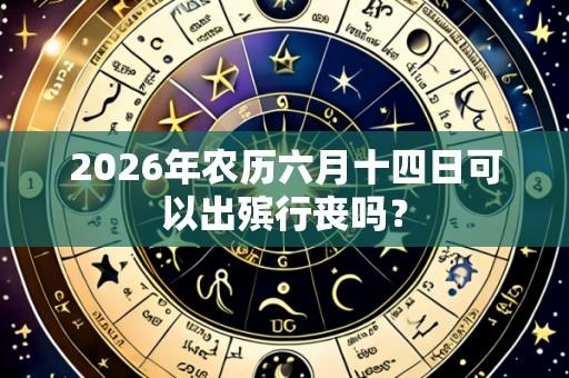 2026年农历六月十四日可以出殡行丧吗?