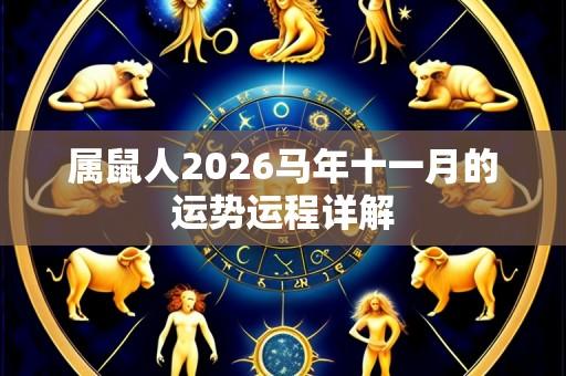 属鼠人2026马年十一月的运势运程详解
