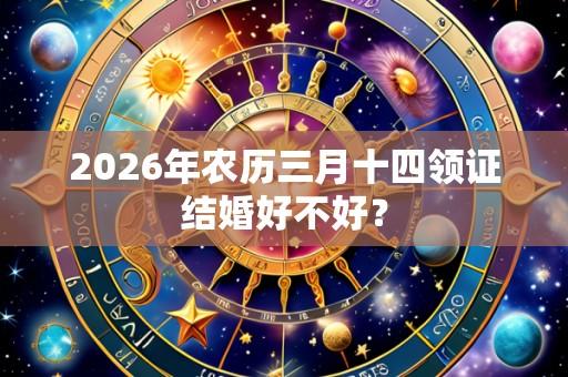 2026年农历三月十四领证结婚好不好？