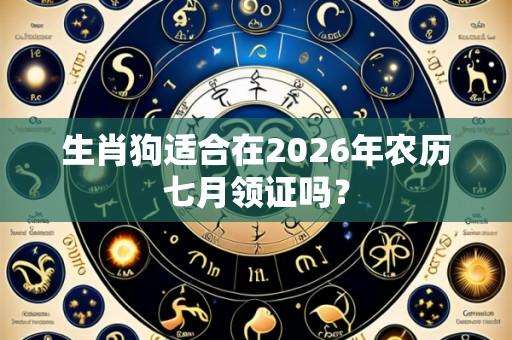 生肖狗适合在2026年农历七月领证吗?