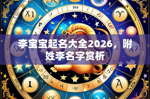 李宝宝起名大全2026,附姓李名字赏析