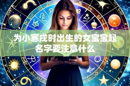 为小寒戌时出生的女宝宝起名字要注意什么