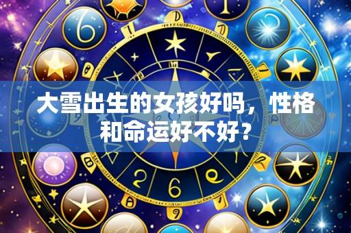 大雪出生的女孩好吗，性格和命运好不好？