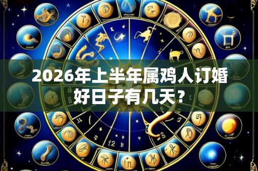 2026年上半年属鸡人订婚好日子有几天?