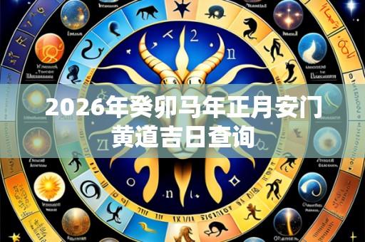 2026年癸卯马年正月安门黄道吉日查询